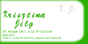 krisztina jilg business card